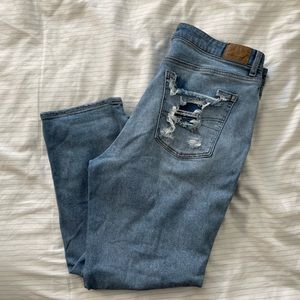 American Eagle Ripped Jeans 12XS Mom Jean